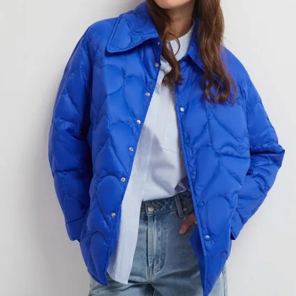 JNBY Blue Quilted Puffer Jacket